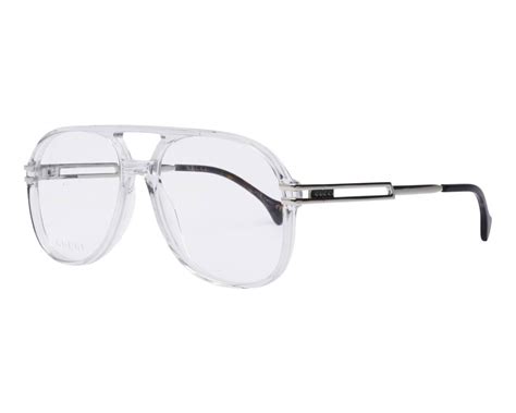 gucci gg 11060|Gucci GG1106O 003 Eyeglasses in Shiny Transparent Grey .